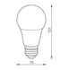 Лампа світлодіодна куля Ultralight A70 15Вт N E27 51281 фото 3