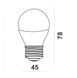 Лампа светодиодная шар Ultralight G45 7Вт N E27 49140 фото 4