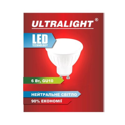 Лампа светодиодная точечная Ultralight MR16 6Вт N GU10 49147 фото