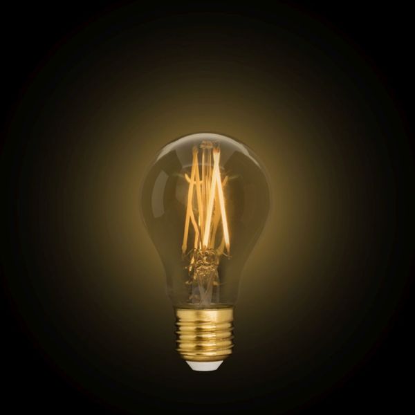 Лампа филаментная Lutec iDual Filament Amber FL A60 9W E27 51611 фото