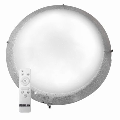 Светильник светодиодный стеклянный потолочный с пультом круглый Декора 84010 Антарктида 51907 фото