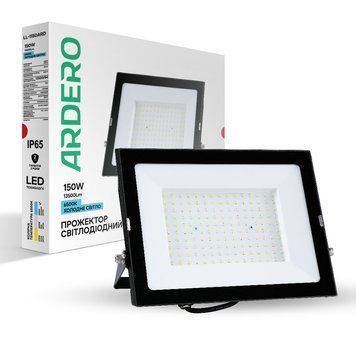 Світлодіодний прожектор Ardero LL-1150ARD 150Вт 6500K чорний A-80020 фото