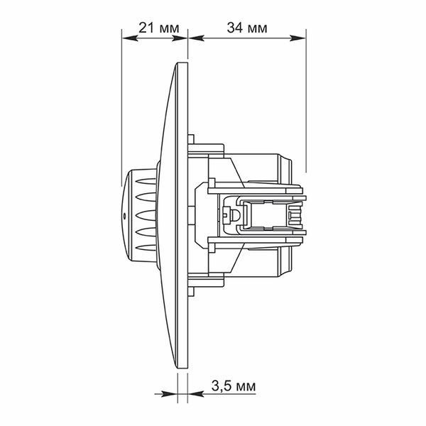 Диммер VIDEX BINERA 600Вт белый VF-BNDM600-W фото