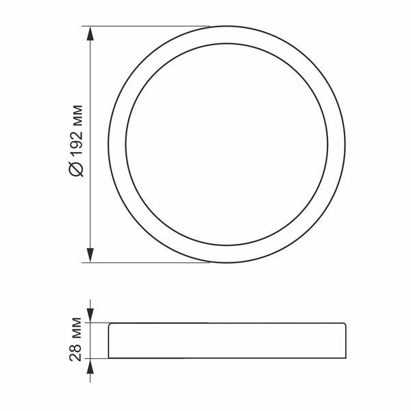 LED Светильник круглый накладной VIDEX 18W 5000K White 24626 фото