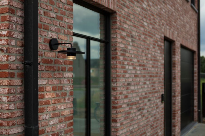 Світильник вуличний настінний Lutec Plato Led Wall 1 Light Black 3000K Tradition 5213402012 фото