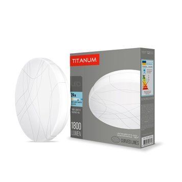 LED светильник настенно-потолочный TITANUM 24W 5000K Кривые линии 26684 фото