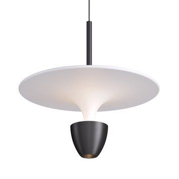 Світильник підвісний KLOODI DECO PE-NIMBA300 6W+6W 3K WH/BK PE-NIMBA300 6W+6W 3K WH/BK фото