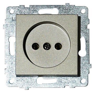 Механізм розетки одинарної GRANO антрацит Ovivo Electric 600-000313-215 фото