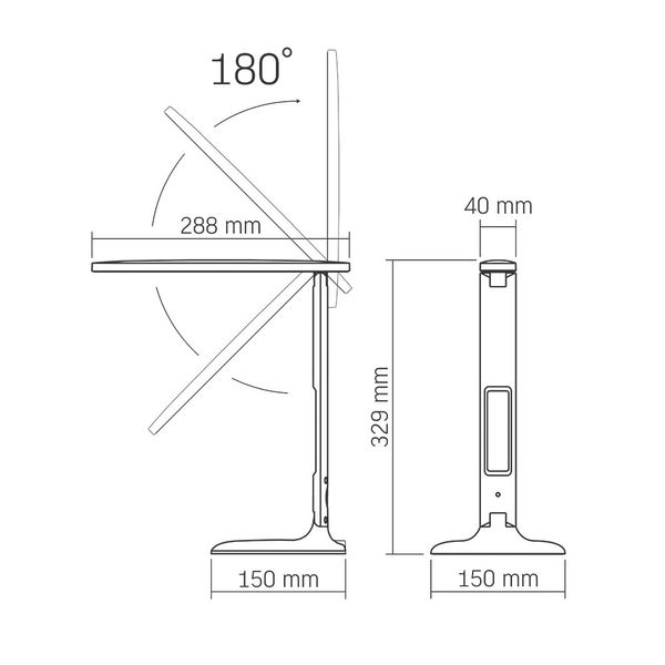 LED лампа настольная VIDEX TF05B 7W 3000-5500K VL-TF05B фото