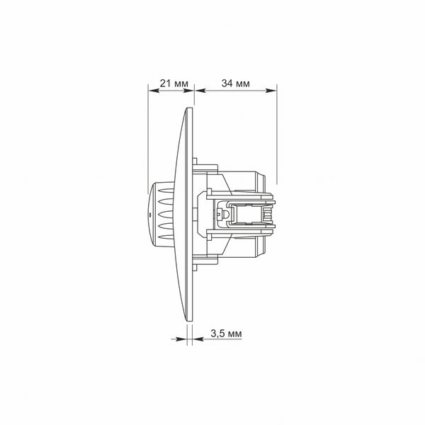 Димер 500Вт білий TITANUM STANDARD TF-ST-DM500-W фото