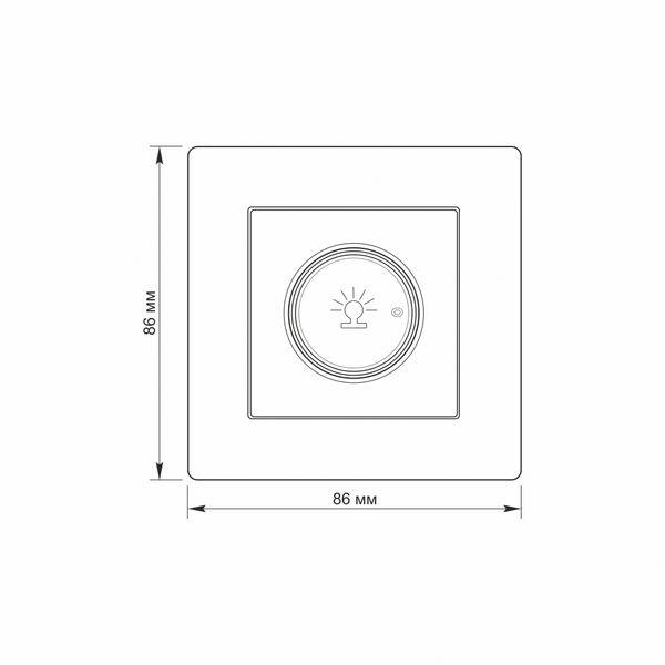 Диммер 500Вт белый TITANUM STANDARD TF-ST-DM500-W фото