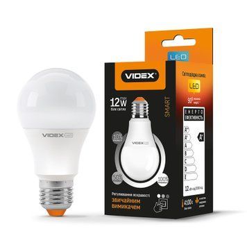 LED лампа з регулюванням яскравості VIDEX A60eD3 12W E27 4100K 24154 фото