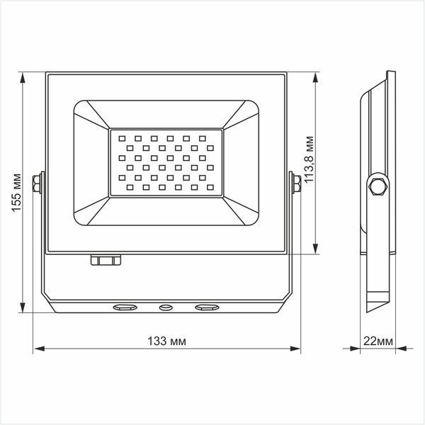 LED прожектор TITANUM TLF306 30W 6000K 23981 фото