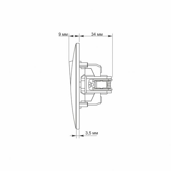 Кнопка звонка белая TITANUM STANDARD TF-ST-DB1-W фото