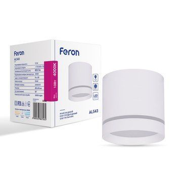 Світлодіодний накладний світильник Feron AL543 10Вт 4000K білий F-32588 фото