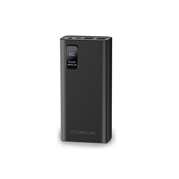 Повербанк TITANUM 728S 30000mAh 22.5W чорний TPB-728S-B фото