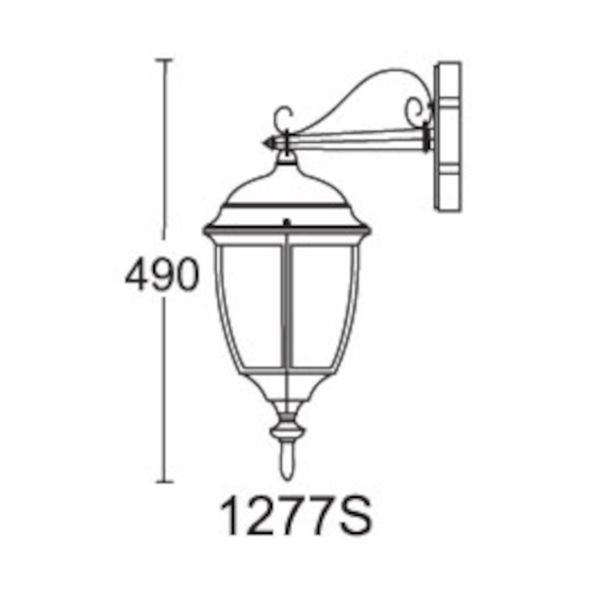 Светильник уличный настенный Lusterlicht Dallas II 1277S Е27 6404 фото