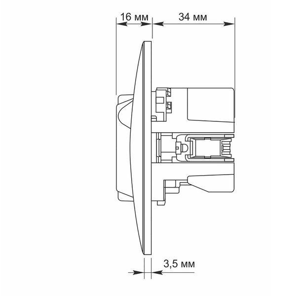 Розетка одинарна із заземленням з USB+USB-C біла VIDEX BINERA VF-BNSK1GUC-W фото