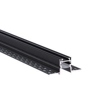 LED профіль врізний під шпаклівку з розсіювачем PC KLOODI KLP176TR 2 BK, 2м KLP176TR_2 BK фото