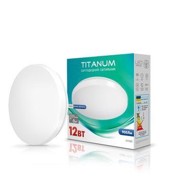 LED світильник настінно-стельовий TITANUM 12W 5000K Матовий 26690 фото