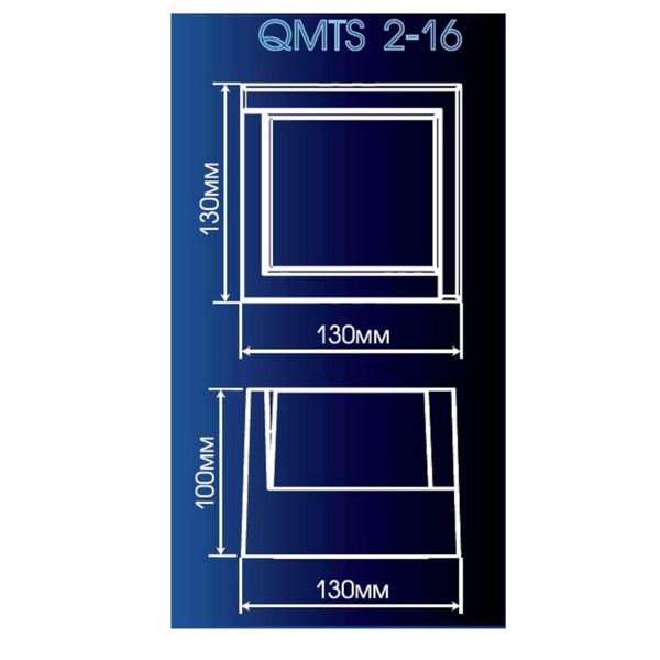 Светильник светодиодный уличный настенный Ultralight QMTS 2-160 15Вт ромб 52472 фото