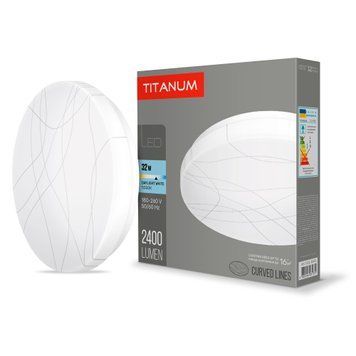 LED светильник настенно-потолочный TITANUM 32W 5000K Кривые линии 26683 фото