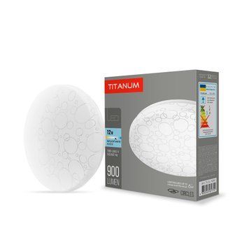 LED світильник настінно-стельовий TITANUM 12W 5000K Кільця 26689 фото
