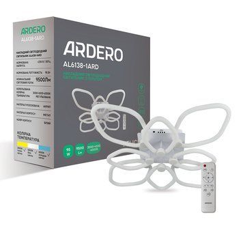 Світлодіодна накладна люстра Ardero AL6138-1ARD FELICITY 95Вт білий A-80246 фото