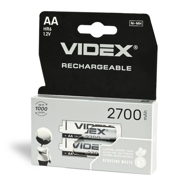 Акумулятори Videx HR6/AA 2700mAh double blister/2шт 23342_V фото