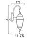 Світильник вуличний настінний Lusterlicht QMT 1117S Wimbledon I Е27 9609 фото 2