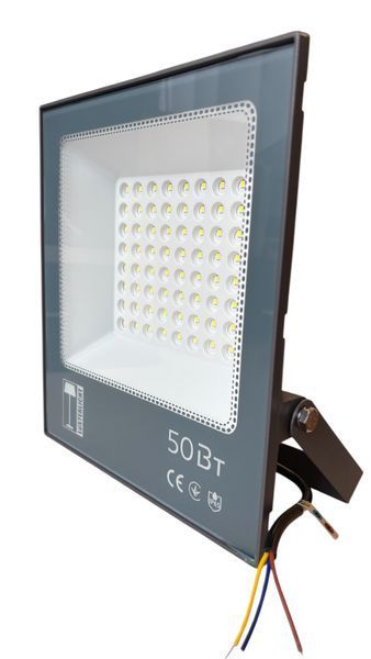 Прожектор TG-96 50Вт 6500K IP65 (сірий) 66274 фото