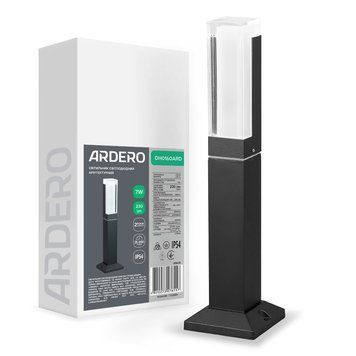 Архітектурний світлодіодний накладний світильник Ardero DH0160ARD ARCTIC 7Вт 3000K чорний A-80635 фото