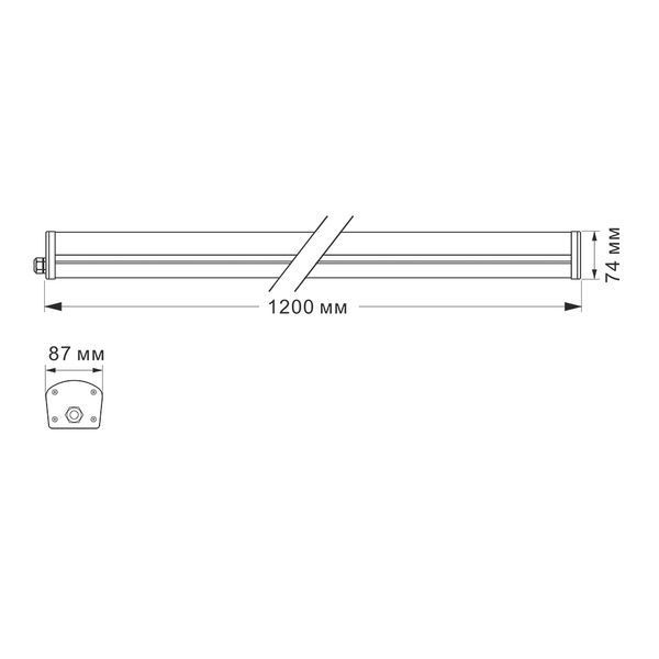 LED светильник IP65 линейный VIDEX 48W 1,2М 5000K 27180 фото