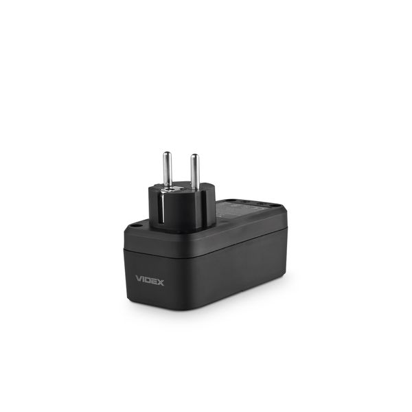 Мережевий адаптер VIDEX ONCORD з/з 1п 2.4A 2USB+USB-C Black 27698_V фото