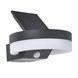 Світильник вуличний настінний з датчиком руху Lutec Runda Solar Led Wall 1 Light Pir Dark Grey 4000K Solar 6915801335 фото 1