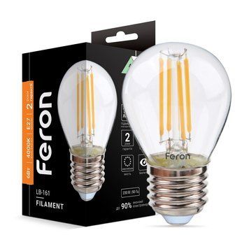 Світлодіодна лампа Feron Filament LB-161 6Вт E27 4000K F-40079 фото