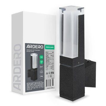 Архітектурний світлодіодний накладний світильник Ardero DH0161ARD ARCTIC 7Вт 3000K чорний A-80634 фото
