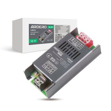 Блок живлення для LED стрічки Ardero LB008 12В 50Вт A-80574 фото