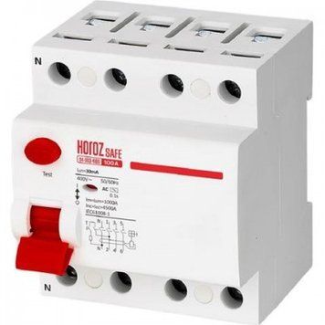 Дифференциальный автомат SAFE 100А 4P Horoz Electric 114-003-4100-010 фото