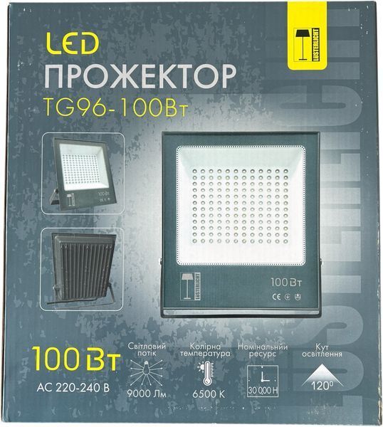 Прожектор TG-96 100Вт 6500K IP65 (сірий) 66281 фото