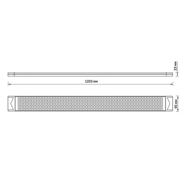 LED світильник лінійний VIDEX 100W 1,2М 5000K 26703 фото
