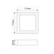 LED Светильник квадратный накладной TITANUM 18W 5000K 220V 27088 фото 5