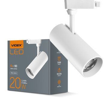 LED світильник трековий VIDEX 20W 4100K білий 25915 фото