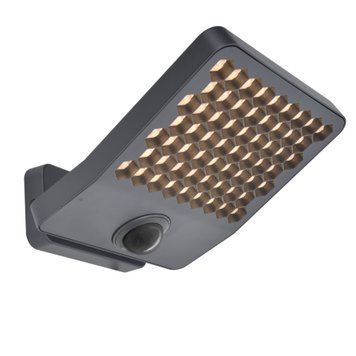 Светильник уличный настенный с датчиком движения Lutec Atlantis Medium Led Wall 1 Light Pir Dark Grey 3000K 7801608118 фото
