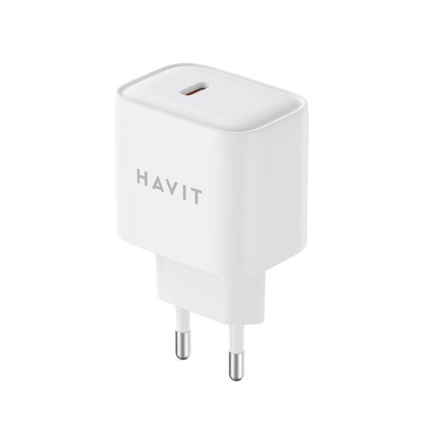 Зарядний пристрій HAVIT HV-UCY002 20W USB-C White 28122 фото