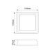 LED Светильник квадратный накладной TITANUM 24W 5000K 27089 фото 5