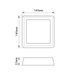 LED Світильник квадратний накладний TITANUM 12W 5000K 27087 фото 5