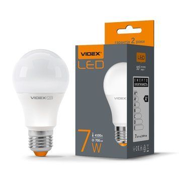 LED лампа VIDEX A60e 7W E27 4100K 23488 фото