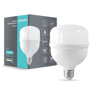 Світлодіодна лампа Ledcoin LB-654 28Вт Е27 6500K L-80475 фото