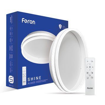 Світлодіодна накладна люстра Feron AL6600 SHINE 70Вт білий F-40282 фото